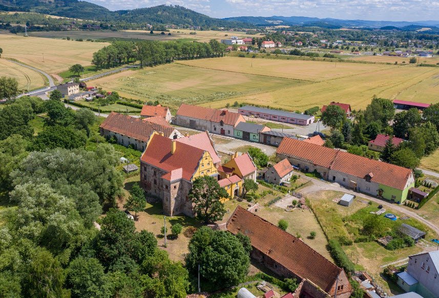 Castle Kapitanowo. Foundation, Ścinawka Średnia, Poland, Poland